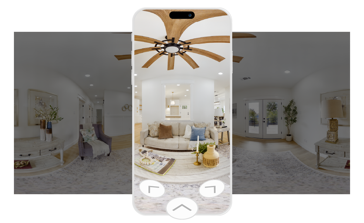Zillow 3D Home tour and digital floor plan side by side room display